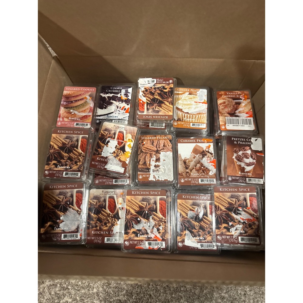 Fusion Scented Wax Melts Lot of 127 Kitchen mixed varietys
